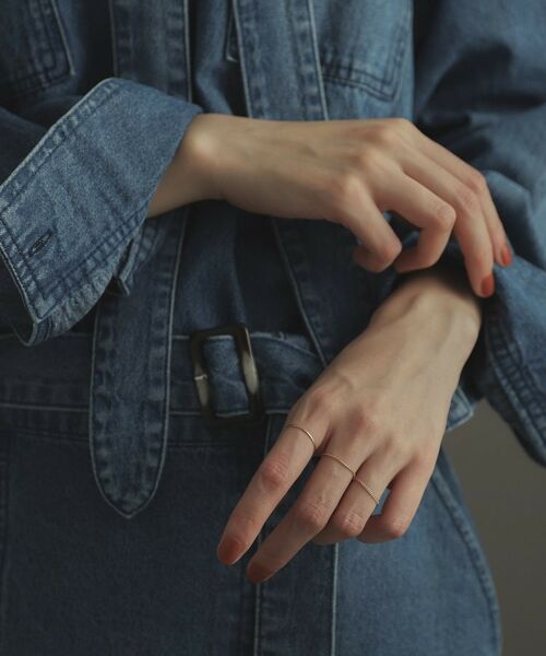 COCOSHNIK ONKITSCH / ココシュニックオンキッチュ リング | K10スキニーリング ベネチアン | 詳細9