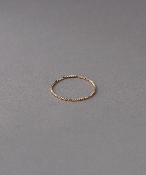COCOSHNIK ONKITSCH / ココシュニックオンキッチュ リング | K10スキニーリング ベネチアン（イエローゴールド(100)）