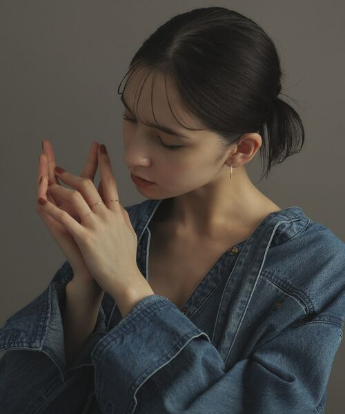 COCOSHNIK ONKITSCH / ココシュニックオンキッチュ リング | K10スキニーリング フラッシュケーブル | 詳細6