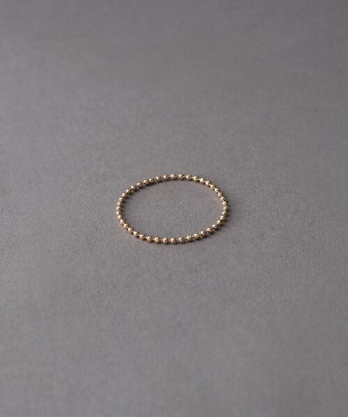 COCOSHNIK ONKITSCH / ココシュニックオンキッチュ リング | K10スキニーリング カットボール | 詳細1
