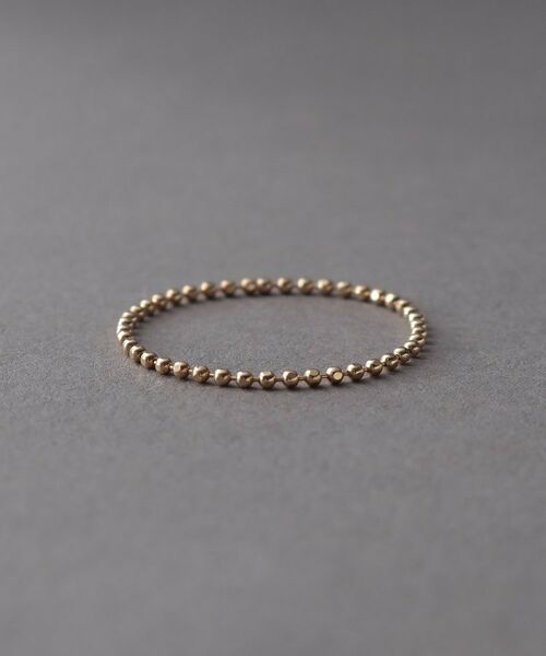 COCOSHNIK ONKITSCH / ココシュニックオンキッチュ リング | K10スキニーリング カットボール | 詳細2