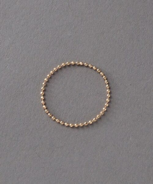 COCOSHNIK ONKITSCH / ココシュニックオンキッチュ リング | K10スキニーリング カットボール | 詳細3