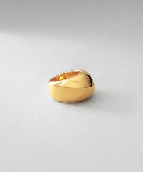 COCOSHNIK ONKITSCH / ココシュニックオンキッチュ リング | シルバー スラントリング GP（ゴールド(600)）