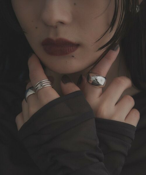 COCOSHNIK ONKITSCH / ココシュニックオンキッチュ リング | シルバー スラントリング | 詳細10