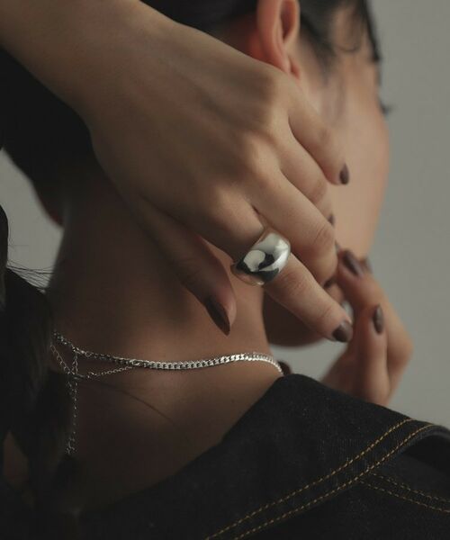 COCOSHNIK ONKITSCH / ココシュニックオンキッチュ リング | シルバー スラントリング | 詳細6