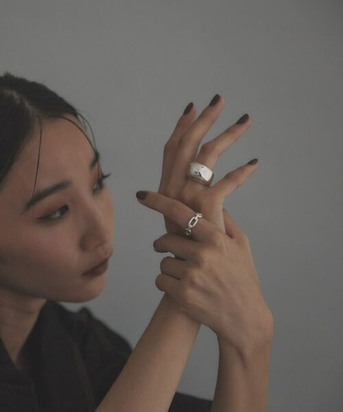 COCOSHNIK ONKITSCH / ココシュニックオンキッチュ リング | シルバー スラントリング | 詳細8
