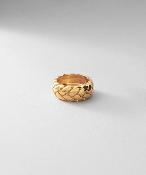 COCOSHNIK ONKITSCH / ココシュニックオンキッチュ リング | シルバー ブリックモチーフ エタニティリング GP | 詳細1