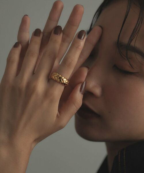 COCOSHNIK ONKITSCH / ココシュニックオンキッチュ リング | シルバー ブリックモチーフ エタニティリング GP | 詳細8