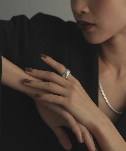 COCOSHNIK ONKITSCH / ココシュニックオンキッチュ リング | シルバー ブリックモチーフ エタニティリング | 詳細6