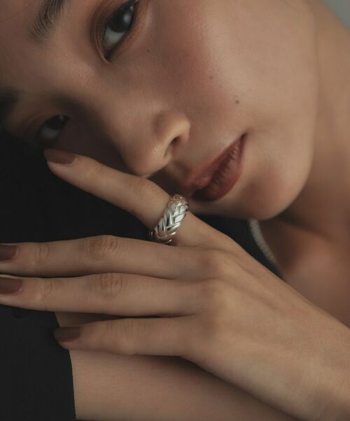 COCOSHNIK ONKITSCH / ココシュニックオンキッチュ リング | シルバー ブリックモチーフ エタニティリング | 詳細7