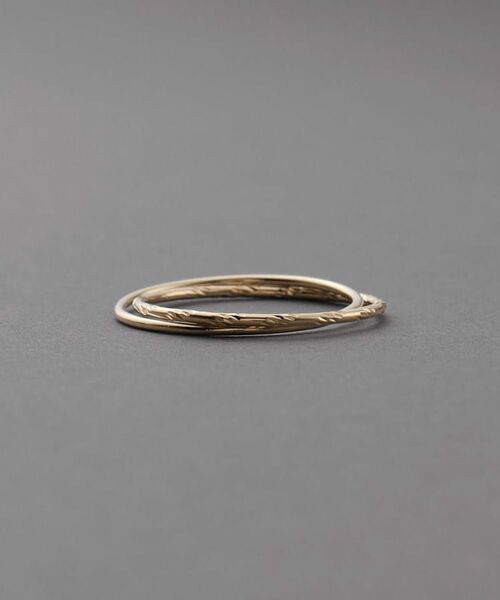 COCOSHNIK ONKITSCH / ココシュニックオンキッチュ リング | K10スキニーリング カット×プレーン | 詳細2