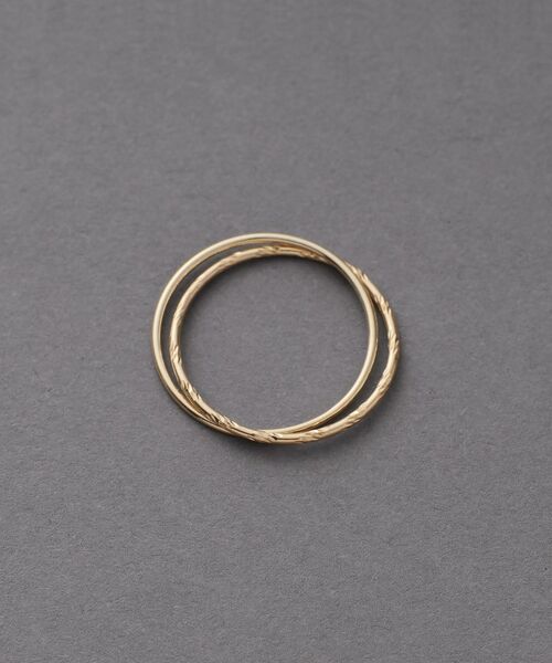 COCOSHNIK ONKITSCH / ココシュニックオンキッチュ リング | K10スキニーリング カット×プレーン | 詳細3