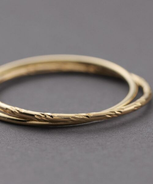 COCOSHNIK ONKITSCH / ココシュニックオンキッチュ リング | K10スキニーリング カット×プレーン | 詳細5