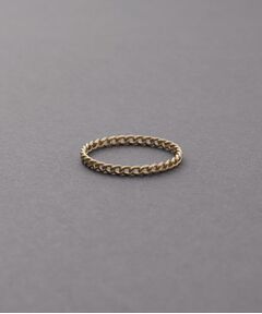 COCOSHNIK ONKITSCH / ココシュニックオンキッチュ リング | K10スキニーリング カーブチェーンモチーフ