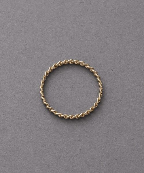 COCOSHNIK ONKITSCH / ココシュニックオンキッチュ リング | K10スキニーリング カーブチェーンモチーフ | 詳細3