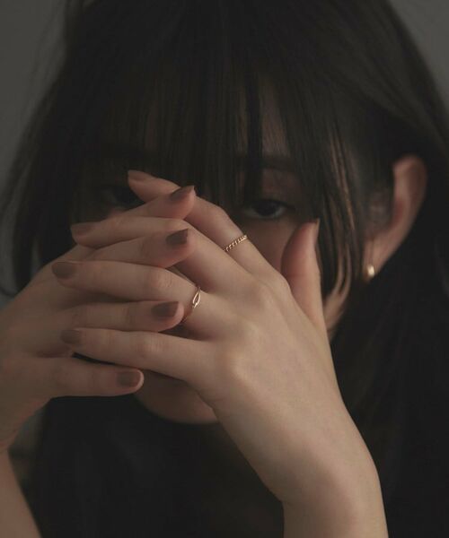 COCOSHNIK ONKITSCH / ココシュニックオンキッチュ リング | K10スキニーリング デュアルフック | 詳細8