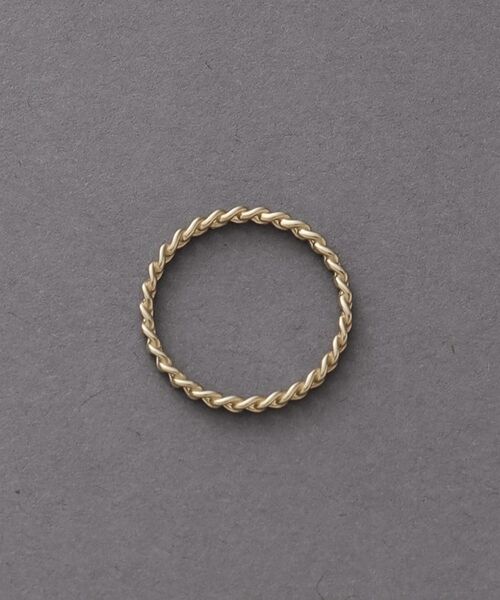 COCOSHNIK ONKITSCH / ココシュニックオンキッチュ リング | K10スキニーピンキーリング カーブチェーンモチーフ | 詳細3