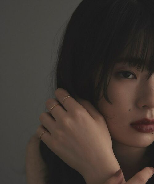 COCOSHNIK ONKITSCH / ココシュニックオンキッチュ リング | K10スキニーピンキーリング カーブチェーンモチーフ | 詳細6