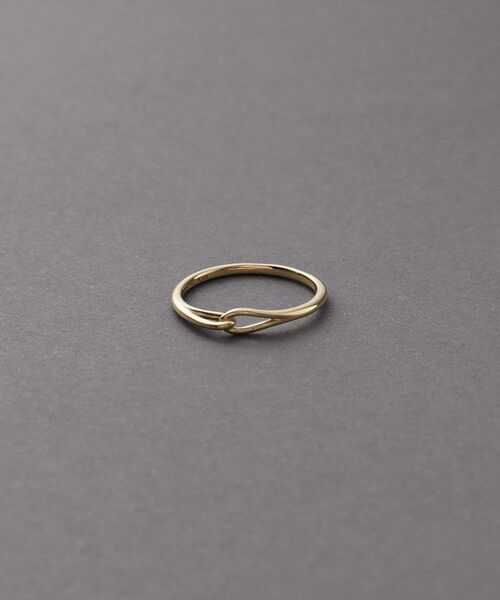 COCOSHNIK ONKITSCH / ココシュニックオンキッチュ リング | K10スキニーピンキーリング デュアルフック | 詳細1