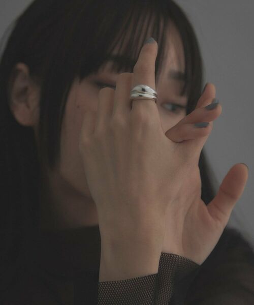COCOSHNIK ONKITSCH / ココシュニックオンキッチュ リング | シルバー【サステナブル】ニュアンススタックリング | 詳細10