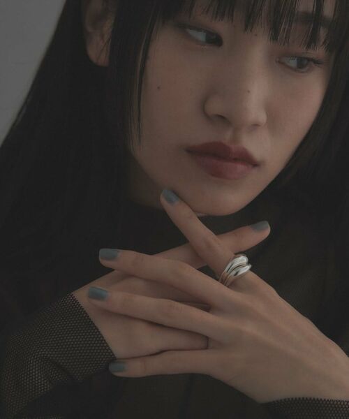 COCOSHNIK ONKITSCH / ココシュニックオンキッチュ リング | シルバー【サステナブル】ニュアンススタックリング | 詳細8