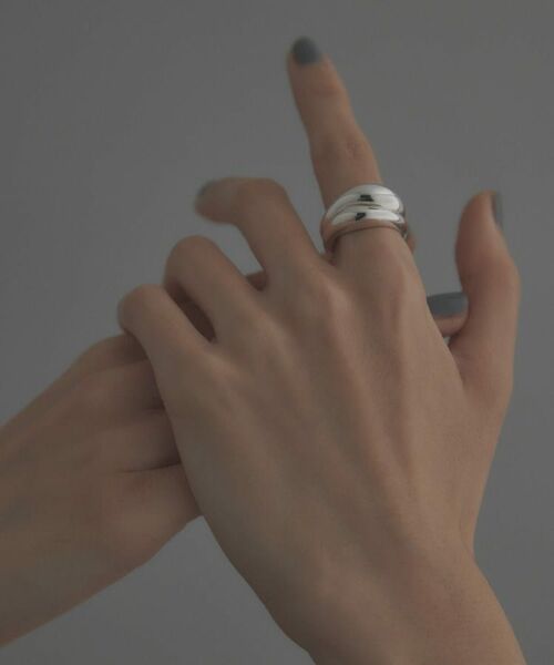COCOSHNIK ONKITSCH / ココシュニックオンキッチュ リング | シルバー【サステナブル】ニュアンススタックリング | 詳細9