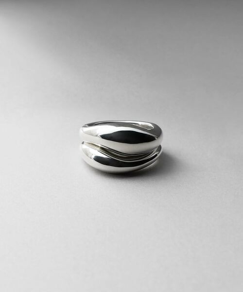 COCOSHNIK ONKITSCH / ココシュニックオンキッチュ リング | シルバー【サステナブル】ニュアンススタックリング（シルバー(600)）