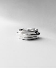 COCOSHNIK ONKITSCH / ココシュニックオンキッチュ リング | シルバー【サステナブル】ジオメトリックスタックリング