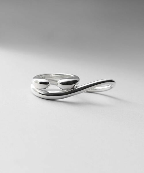 COCOSHNIK ONKITSCH / ココシュニックオンキッチュ リング | シルバー【サステナブル】ダブルフィンガースタックリング | 詳細1