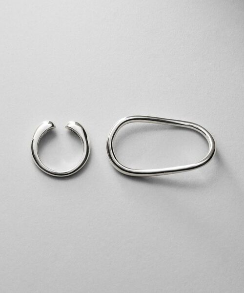 COCOSHNIK ONKITSCH / ココシュニックオンキッチュ リング | シルバー【サステナブル】ダブルフィンガースタックリング | 詳細3