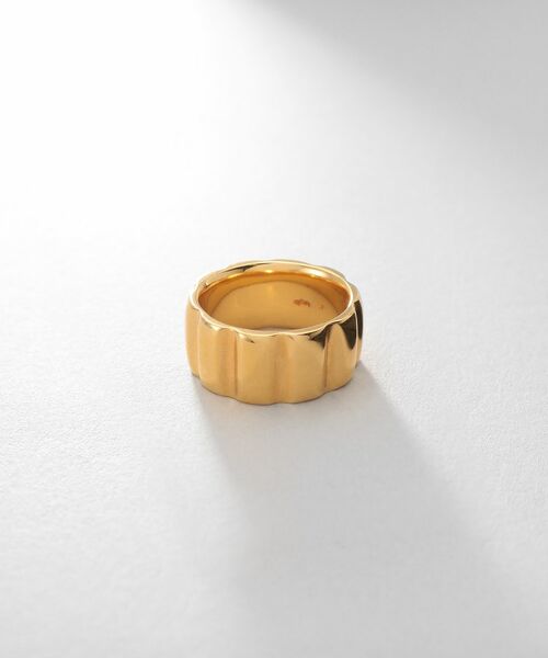 COCOSHNIK ONKITSCH / ココシュニックオンキッチュ リング | シルバー グルーヴリング GP（ゴールド(600)）