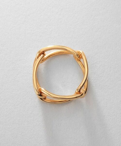 COCOSHNIK ONKITSCH / ココシュニックオンキッチュ リング | シルバー PCチェーンモチーフリング GP | 詳細4