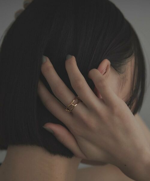 COCOSHNIK ONKITSCH / ココシュニックオンキッチュ リング | シルバー PCチェーンモチーフリング GP | 詳細8