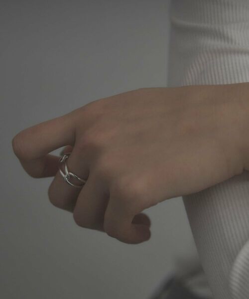 COCOSHNIK ONKITSCH / ココシュニックオンキッチュ リング | シルバー PCチェーンモチーフリング | 詳細7