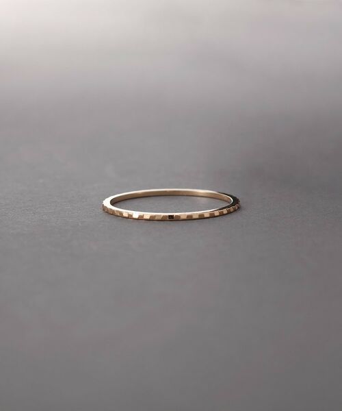 COCOSHNIK ONKITSCH / ココシュニックオンキッチュ リング | K10スキニーリング フラップカット | 詳細1