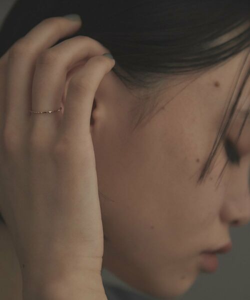 COCOSHNIK ONKITSCH / ココシュニックオンキッチュ リング | K10スキニーリング フラップカット | 詳細8