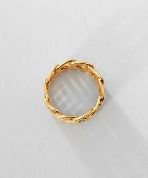 COCOSHNIK ONKITSCH / ココシュニックオンキッチュ リング | シルバー ダブルカーブチェーンモチーフリング GP | 詳細3