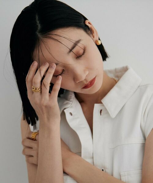 COCOSHNIK ONKITSCH / ココシュニックオンキッチュ リング | シルバー ダブルカーブチェーンモチーフリング GP | 詳細6