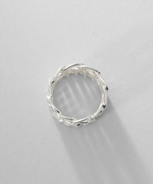 COCOSHNIK ONKITSCH / ココシュニックオンキッチュ リング | シルバー ダブルカーブチェーンモチーフリング | 詳細3