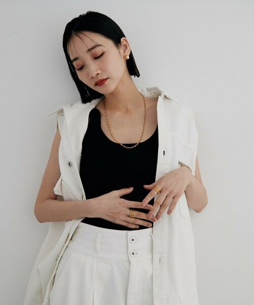 COCOSHNIK ONKITSCH / ココシュニックオンキッチュ リング | シルバー トリプルPCチェーンモチーフリング GP | 詳細5