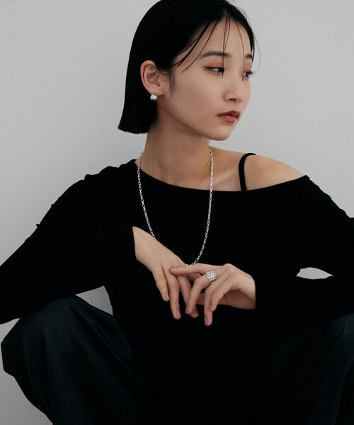 COCOSHNIK ONKITSCH / ココシュニックオンキッチュ リング | シルバー トリプルPCチェーンモチーフリング | 詳細5