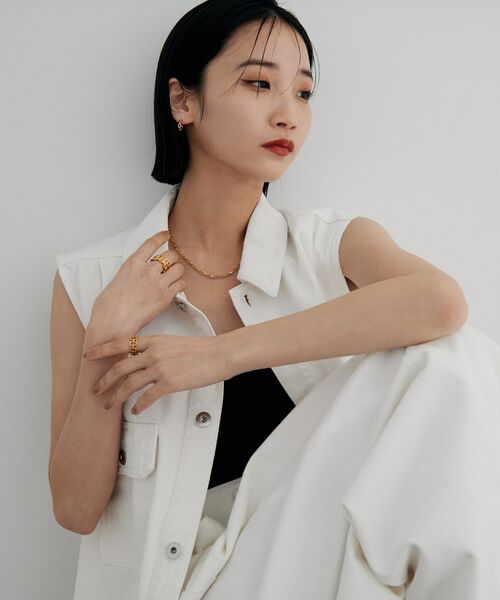 COCOSHNIK ONKITSCH / ココシュニックオンキッチュ リング | シルバー ビスマルクチェーンモチーフリング GP | 詳細6