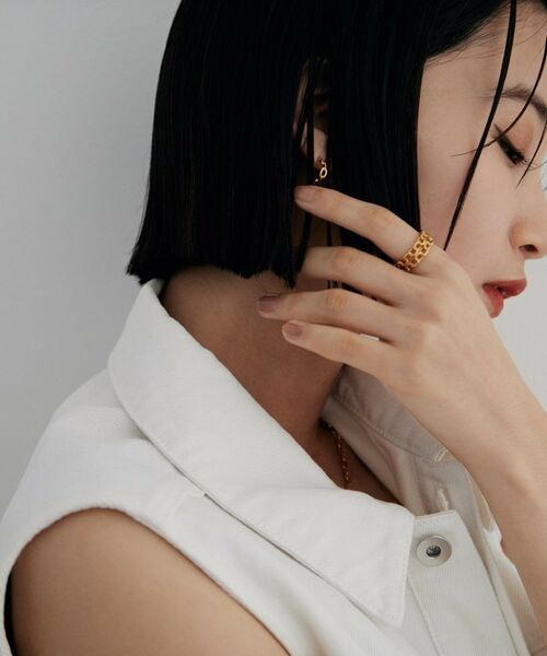 COCOSHNIK ONKITSCH / ココシュニックオンキッチュ リング | シルバー ビスマルクチェーンモチーフリング GP | 詳細7