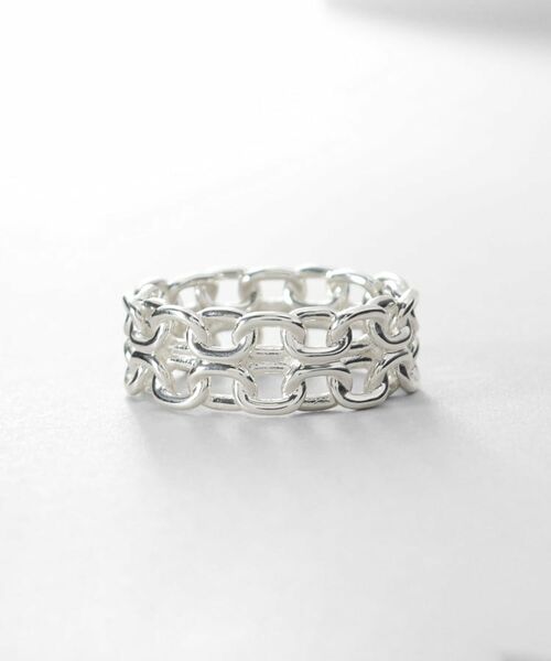 COCOSHNIK ONKITSCH / ココシュニックオンキッチュ リング | シルバー ビスマルクチェーンモチーフリング | 詳細2