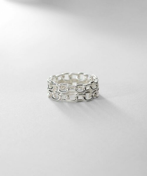 COCOSHNIK ONKITSCH / ココシュニックオンキッチュ リング | シルバー ビスマルクチェーンモチーフリング（シルバー(600)）