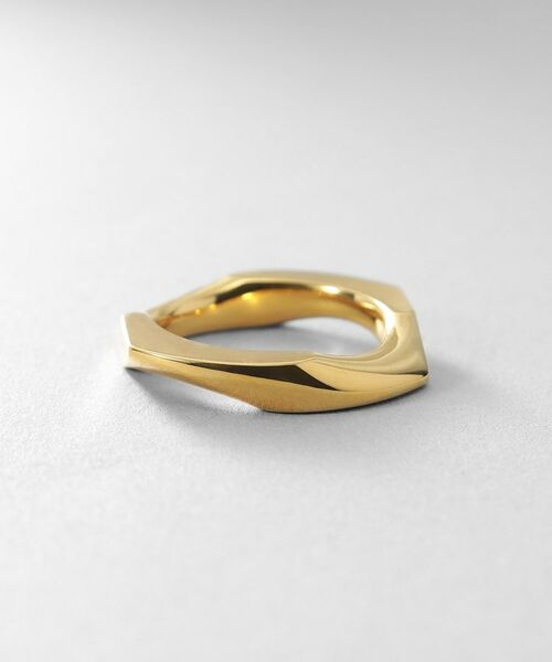 COCOSHNIK ONKITSCH / ココシュニックオンキッチュ リング | シルバー カーブチェーンモチーフリング GP | 詳細2