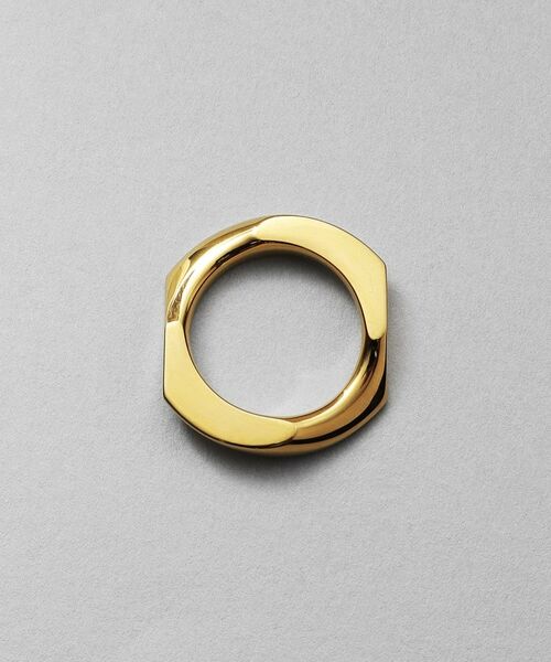 COCOSHNIK ONKITSCH / ココシュニックオンキッチュ リング | シルバー カーブチェーンモチーフリング GP | 詳細4