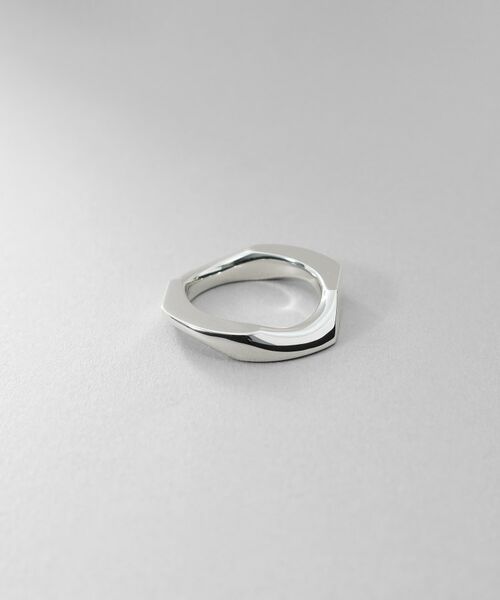 COCOSHNIK ONKITSCH / ココシュニックオンキッチュ リング | シルバー カーブチェーンモチーフリング | 詳細1