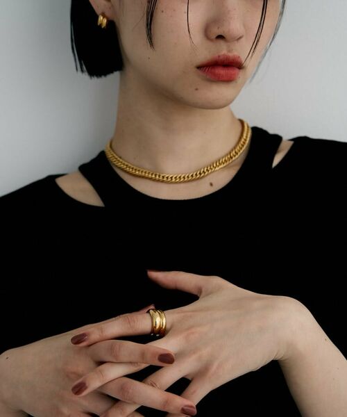 COCOSHNIK ONKITSCH / ココシュニックオンキッチュ リング | シルバー チャビーローテイテッドリング GP | 詳細6