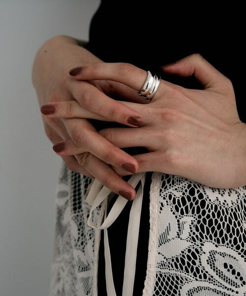 COCOSHNIK ONKITSCH / ココシュニックオンキッチュ リング | シルバー チャビーローテイテッドリング | 詳細6